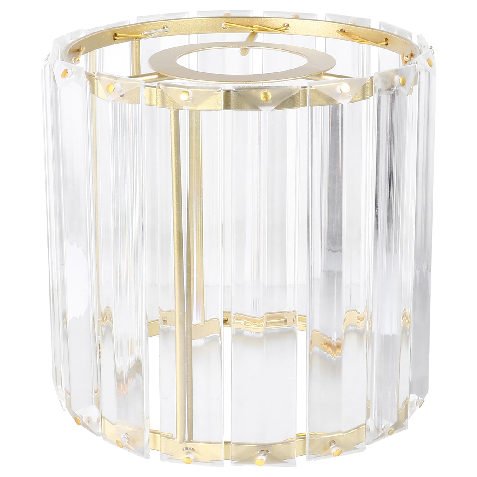 Crystal Lampshade Vintage Home Decor Globe Light Fixtures Glass Light Shade Vintage Lampshade Lamp Cylinder Crystal Wall Light Metal Golden Ceiling Light Cover Round
