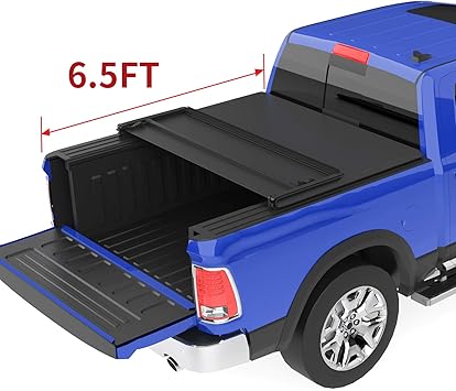 Amazon Com Oedro Tri Fold Truck Bed Tonneau Cover Compatible With 2002 2020 Dodge Ram 1500 2003 2018 Dodge Ram 2500 3500 Fleetside 6 5 Feet Bed For Models Without Ram Box Automotive