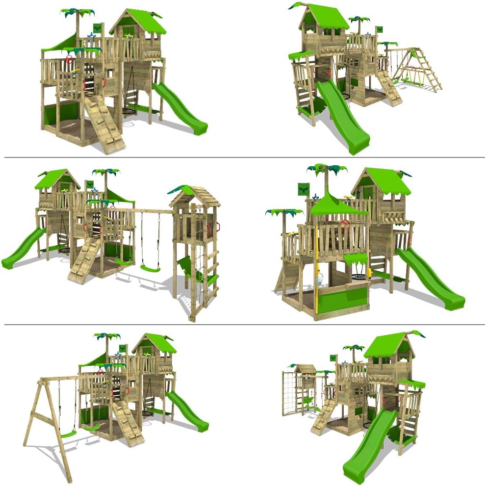 Schaukeln mit Rutsche