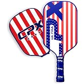 CPX Ultra Series Fiber-Reinforced Friction Surface Pickleball Paddle - 16mm Polypropylene Honeycomb Core, Lightweight for Speed