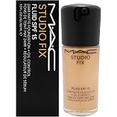 Studio Fix Fluid SPF 15 24Hr Matte Foundation Plus Oil Control - NC40 by MAC for Women - 1 oz Foundation