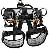 HandAcc Climbing belts, Thicken Professional Large Size Safety Seat Belts for Tree Climbing, Rescuing Work, Rappelling and Other Outdoor Adventure Activities