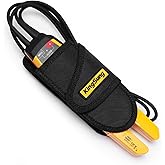 KingSung Clamp Meter Holster for Fluke 323/324/325/376FC/362/318 and More Electrical Test Meters, with Pocket Sturdy Fabric Case, Convenient Unisex Universal Belt Loop,Universal Pouch
