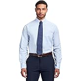 Izod Mens Dress Shirt Regular Fit Long Sleeve Wrinkle Free Stretch Button Down Collar