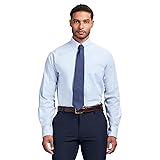IZOD Men's Dress Shirt Regular Fit Long Sleeve