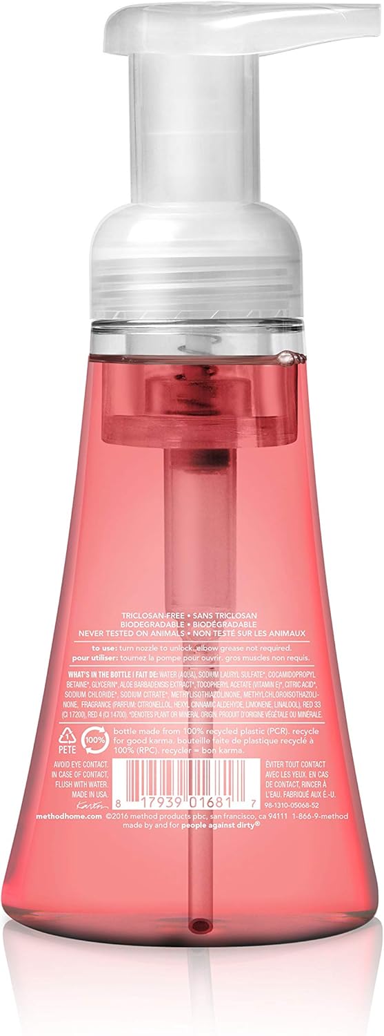 Method Foaming Hand Soap, Pink Grapefruit, 10 Fl Oz (Pack of 6): Health & Personal Care