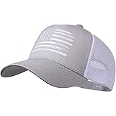 Baseball Cap, American Flag Trucker Hat for Men Women, Breathable Adjustable Fit Outdoor Mesh Snapback Hats
