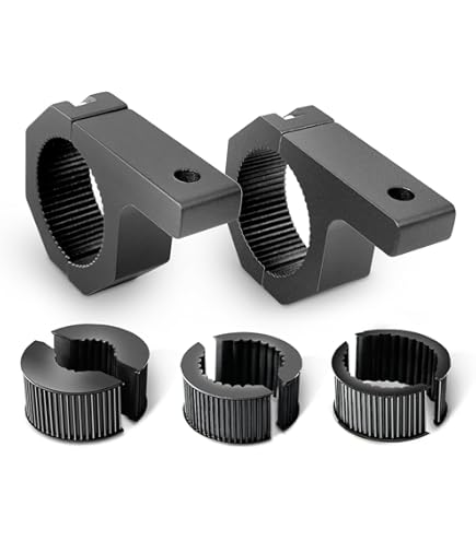 Nilight 90027B 2 Soportes De Montaje Con Abrazadera Horizontal Para Barra Led, Aptas Para Barras De 1.9/2.5 Y 3.2 Cm, Para Defensas Tubulares, Portaequipajes Y Jaulas Antivuelco En ATV, UTV Y Camiones