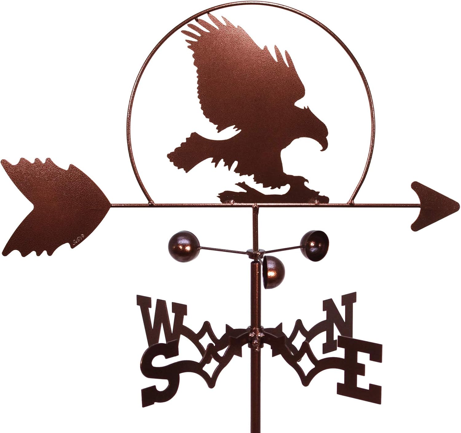 Weathervanes - SWEN Products Eagle Bald Hawk Bird Weathervane (Roof Mount Included)