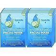 SpaLife Hydrating, Purifying, Anti-Aging, Detoxifying and Soothing Korean Facial Masks - 10 Masks - (Cucumber + Aloe)