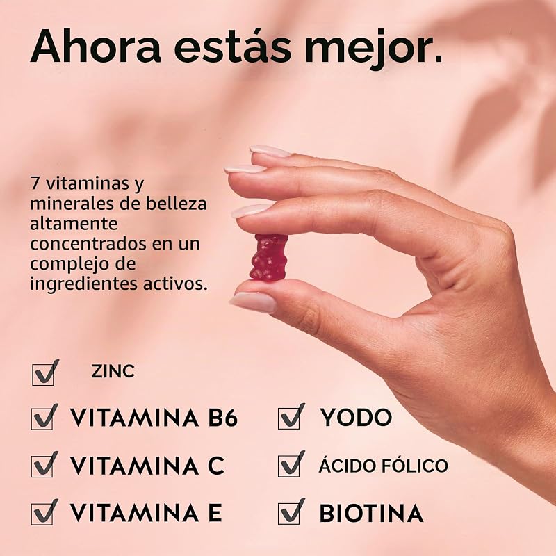 - Ah-mazing Hair Vitamin Biotina para cabello fuerte 45 ositos gomosos sin azúcar - 987492752 — foto 2 de 6