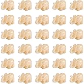 Craftdady 200Pcs Resin Elephant Spacer Beads Carved Animal Lucky Charm Beads 18x12mm for Jewelry Craft Making (Beige)