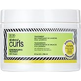 ALL ABOUT CURLS Bond Building Treatment Cream, Strengthens & Protects, Vegan & Cruelty Free, Sulfate Free, 8 Fl Oz