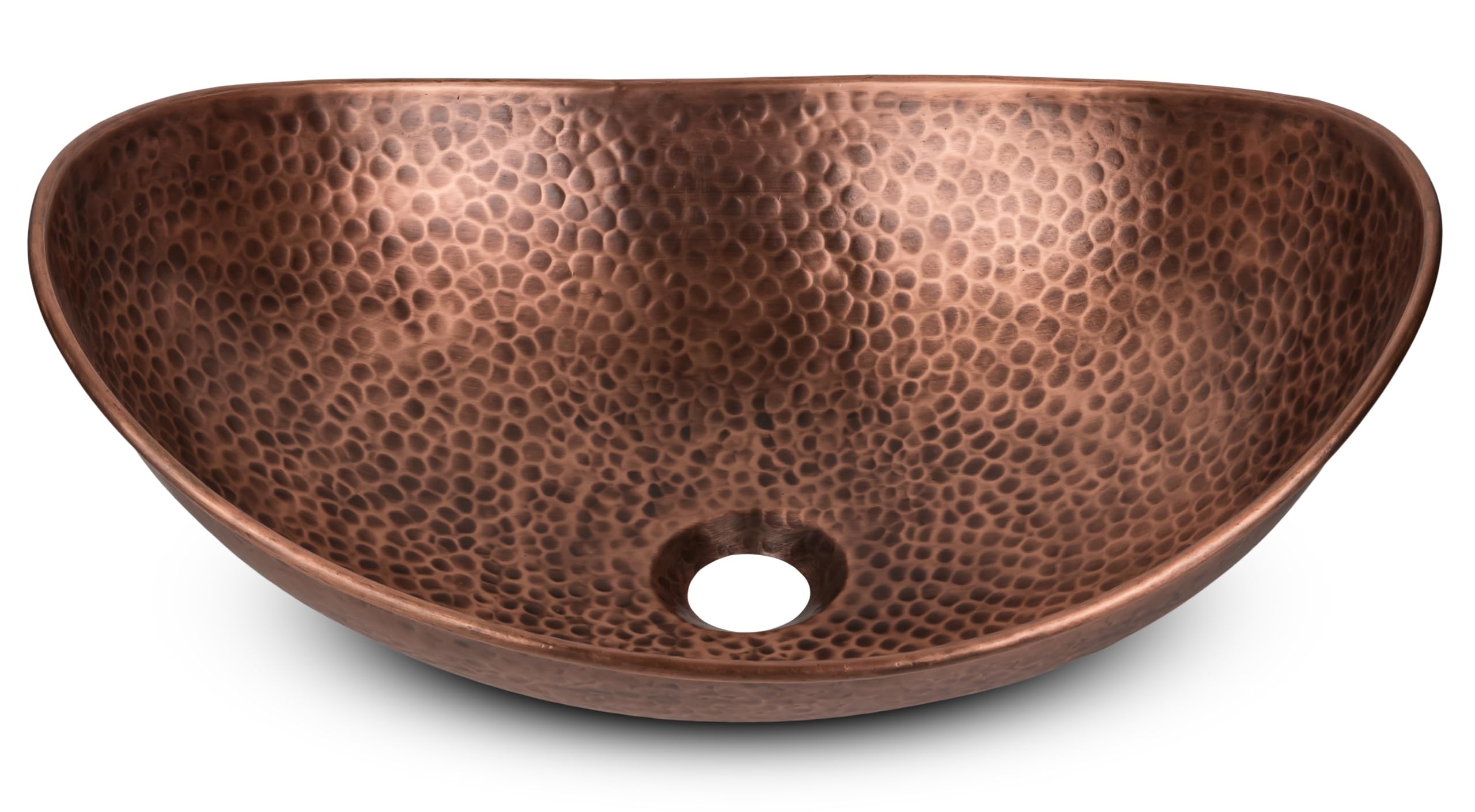 Photo 1 of Monarch Abode Bathroom Sink – 19-Inch Harbor Vessel Bathrooms Countertop Sink, Bathroom Vessel Sinks, Above Counter Hand Hammered Pure Copper Bath Sinks for Restroom Vanity or Powder Room