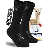 Juclise Alpaca Wool Boot Socks Men and Women, Heavyweight Thick Thermal Socks Cold Weather Hunting Hiking, Moisture Wicking