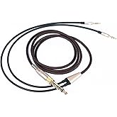 NEW NEOMUSICIA Replacement Cable Compatible with Hifiman HE4XX, HE-400i (The Latest Version with Both 3.5mm Plug) Headphones 3.5mm / 6.35mm to Dual 3.5mm Jack Male Cord 1.2m/4ft