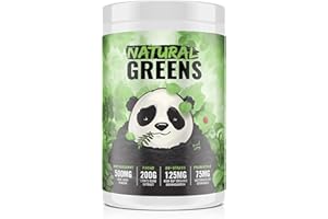 UNDERGROUND BIO LABS PANDA SUPPS-NATURAL GREENS SUPERFOOD, Wheat Grass,Spirulina, Chlorella, Lion’s Mane, Cordyceps, ASHWAGANDHA,Ginger, Tumeric, Acai, Pomegranate, Ginsing, Pro-Biotics,NO Artificial Anything (Pineapple)