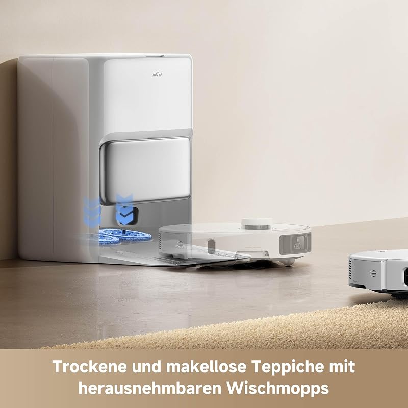 P50 Pro Ultra Saugroboter mit Wischfunktion, 5 °C Dock-Selbstreinig