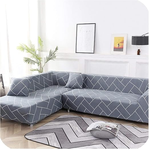 Amazon Com 2 Pcs Covers For Corner Sofa Elastic Sofa Cover For