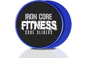 Iron Core Fitness 2 x Dual Sided Core Sliders Ultimate Core Trainer | Gym, Home Abdominal & Total Body Workout Equipment | fo