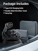 bokman Type 2 EV Charging Cable 32A 7.2kW 5m Mode 3 1 Phase Type 2 to Type 2 view 6
