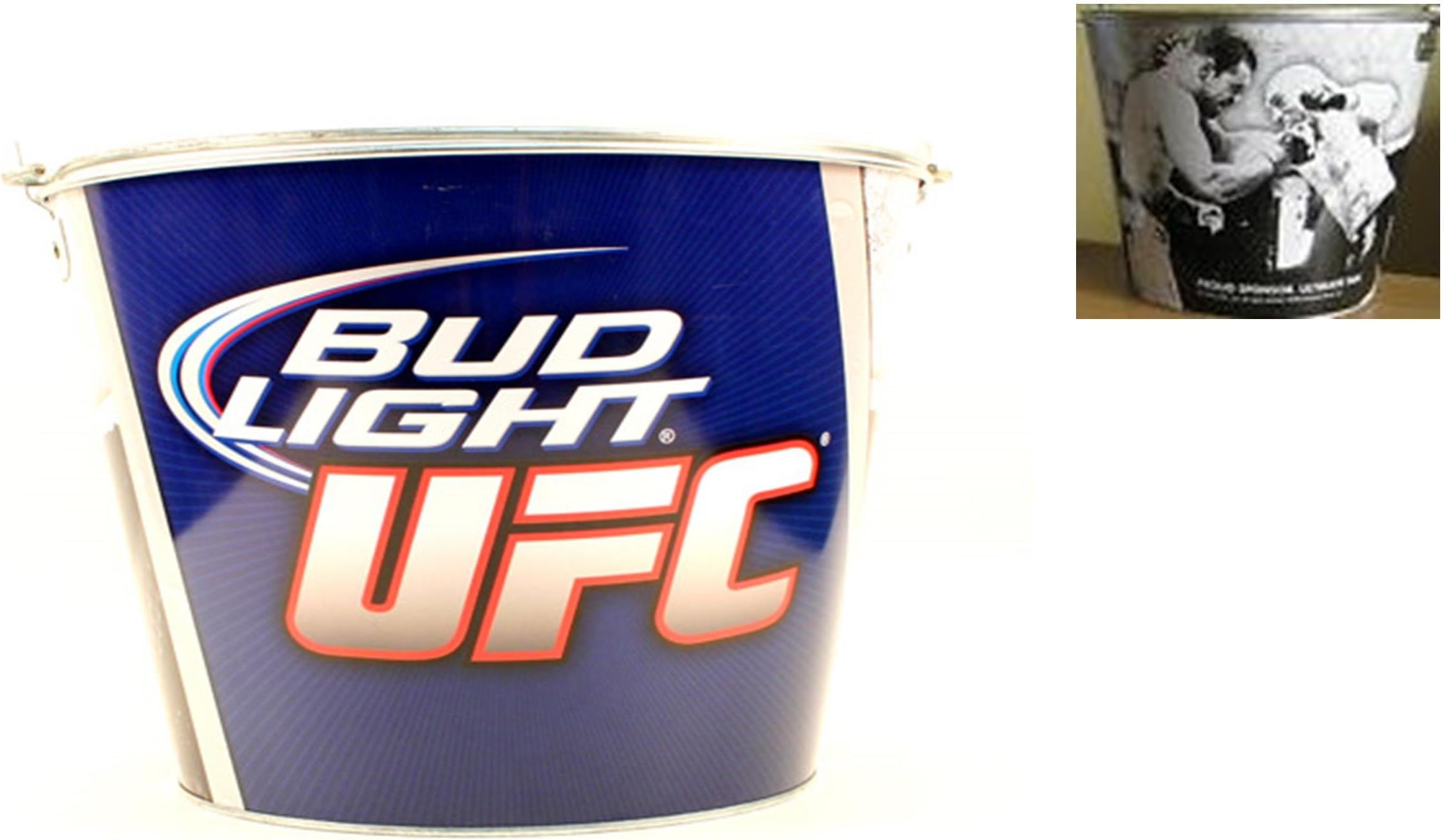 Bud Light UFC 2-Sided Metal Beer Bucket