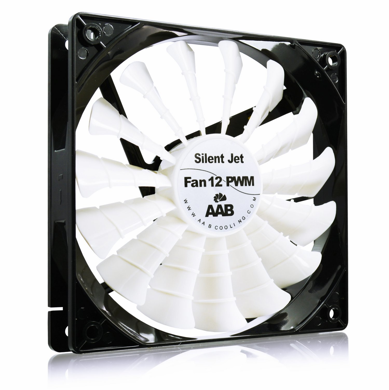 AABCOOLING Silent Jet Fan 12 PWM - Silent and Efficient 120mm Fan with PWM Control, Quiet Fan, Air Cooler, Airflow Fan, PC Fan, Silent PC Fan, 8.9-20.9 dB(A), 100 CFM, 1600 RPM