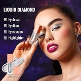 Oulac Liquid Glitter Eyeshadow Silver Shimmer 6.8g Vegan Cruelty-Free view 4