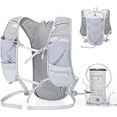Lightweight Running Hydration Vest for Women Men, Breathable Adjustable Hydration Backpack with 1.5L Water Bladder Bag for Hiking, Trail, Running, Marathons, Cycling