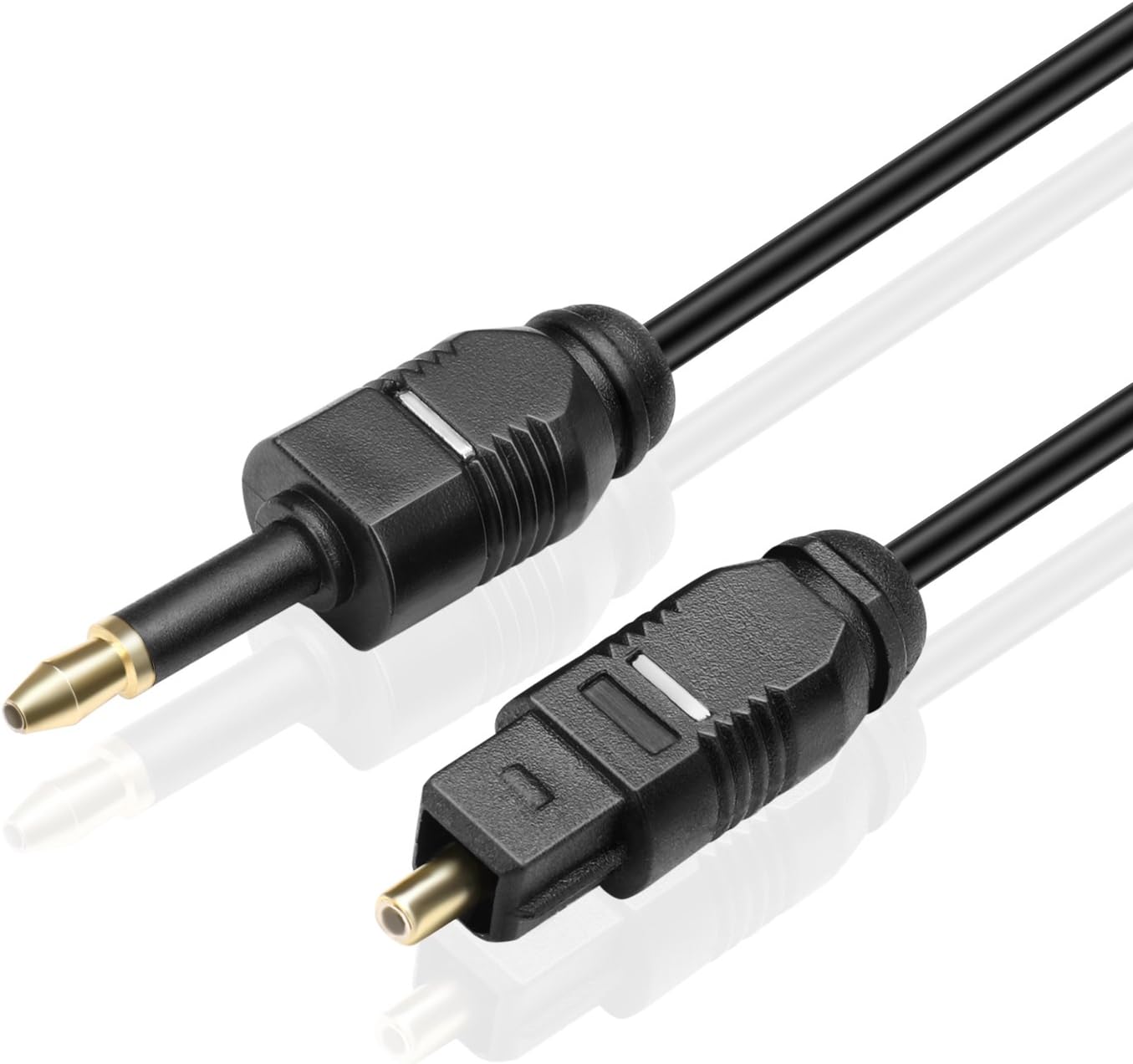 TNP Premium Mini Toslink to Toslink Digital Optical Audio Cable (3 Feet)
