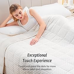 Wemore Minky Dot Weighted Blanket for Adults Queen