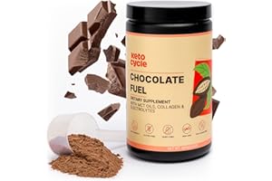 K KETO CYCLE Keto Cycle Low Carb Protein Powder MCT Oils & Electrolytes Powder - Keto Chocolate Collagen Powder - Keto Protein Powder - Gluten Free Keto Collagen Peptides in Keto Shake & Coffee (20 Servings)