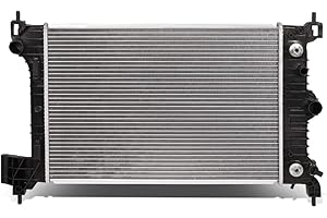 DNA Motoring CU13247 1-Row Aluminum Core Radiator Engine Cooling Compatible with 12-18 Chevy Sonic; Fit 1.6L/ 1.8L Engine; 95022258 95022259, OEM-RA-13247