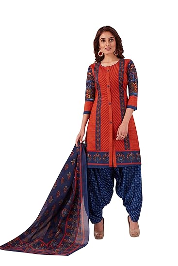 Womens Pure Cotton Printed Fully stitched Salwar Suit