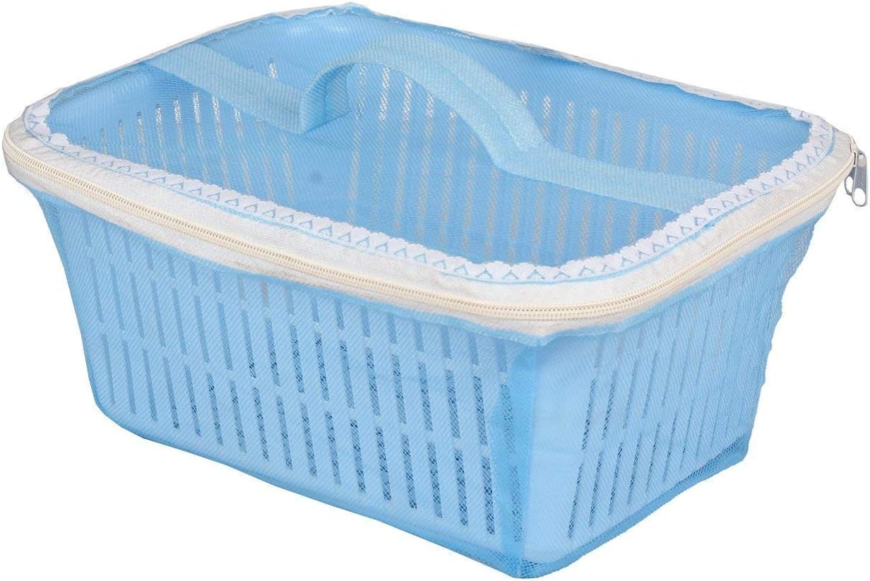 Arecus Stagmoor Plastic Fruit Basket with Net Cover (Blue)