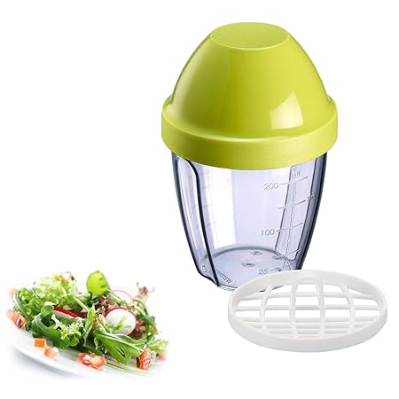 Westmark Mini-Dressingshaker, Schüttelbecher, Mit herausnehmbarer Mixscheibe, Füllvolumen: 0,25 Liter, Kunststoff, Mix-Ei, Ap
