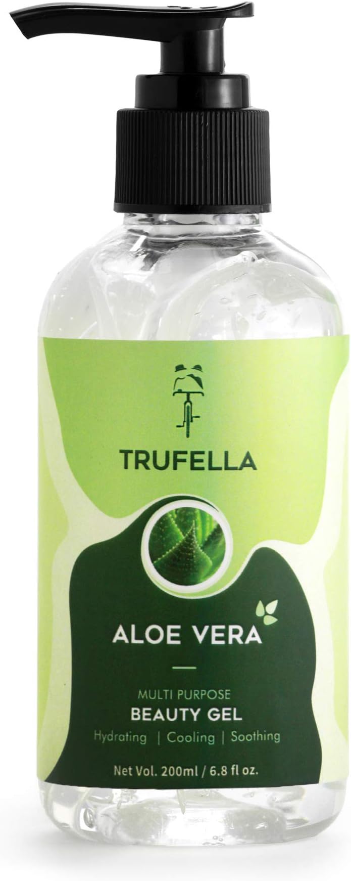 TRUFELLA Crystal Clear Aloe Vera Gel | Multipurpose for Body, Skin, Hair and Face | 200ml