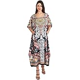Miss Lavish London Kaftan for Women Dress Summer Swimsuit Cover Up, Plus Size Kaftan, Cruise & Caribbean Vacation Coverup