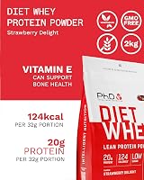 PhD Diet Whey Low Calorie Protein Powder Strawberry Delight 2 kg 62 Servings view 4