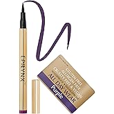 Liquid Eyeliner - Hypoallergenic Eyeliner with Fine Brush Tip, Long-Lasting Waterproof Eye Liner - Cruelty-Free, Vegan, Hypoallergenic, Gluten-Free, Smooth Application Liquid Eye Liner, Purple 2mL