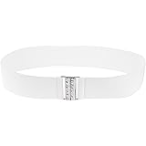 Women Wide Elastic Belt silvery Vintage Wide Waist Cinch Belt Lady Cummerband