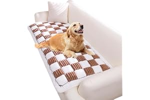 LONKEEN Couch Cover for Dogs Washable– Anti-Slip, Couch Covers for 3 Cushion Couch Sofa Pet Friendly | Large Dogs Sofa Cover Protector,Protects Furniture from Scratches(27.6X70.9In,Dark Coffee)