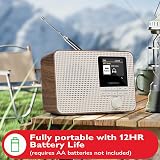LEMЕGA IR1 Walnut Internet Radio DAB Bluetooth 60 Presets 12hr Play view 4