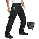 SKPRO Men's Work Pants with Knee Pads - Knee Pad Pockets Carpenter Pants, Construction Workwear Safety Cargo Trousers