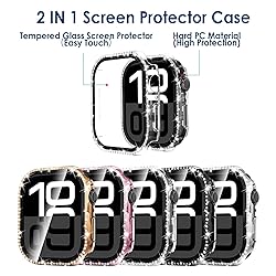 Simpeak 5 Pack Bling Screen Protector Case