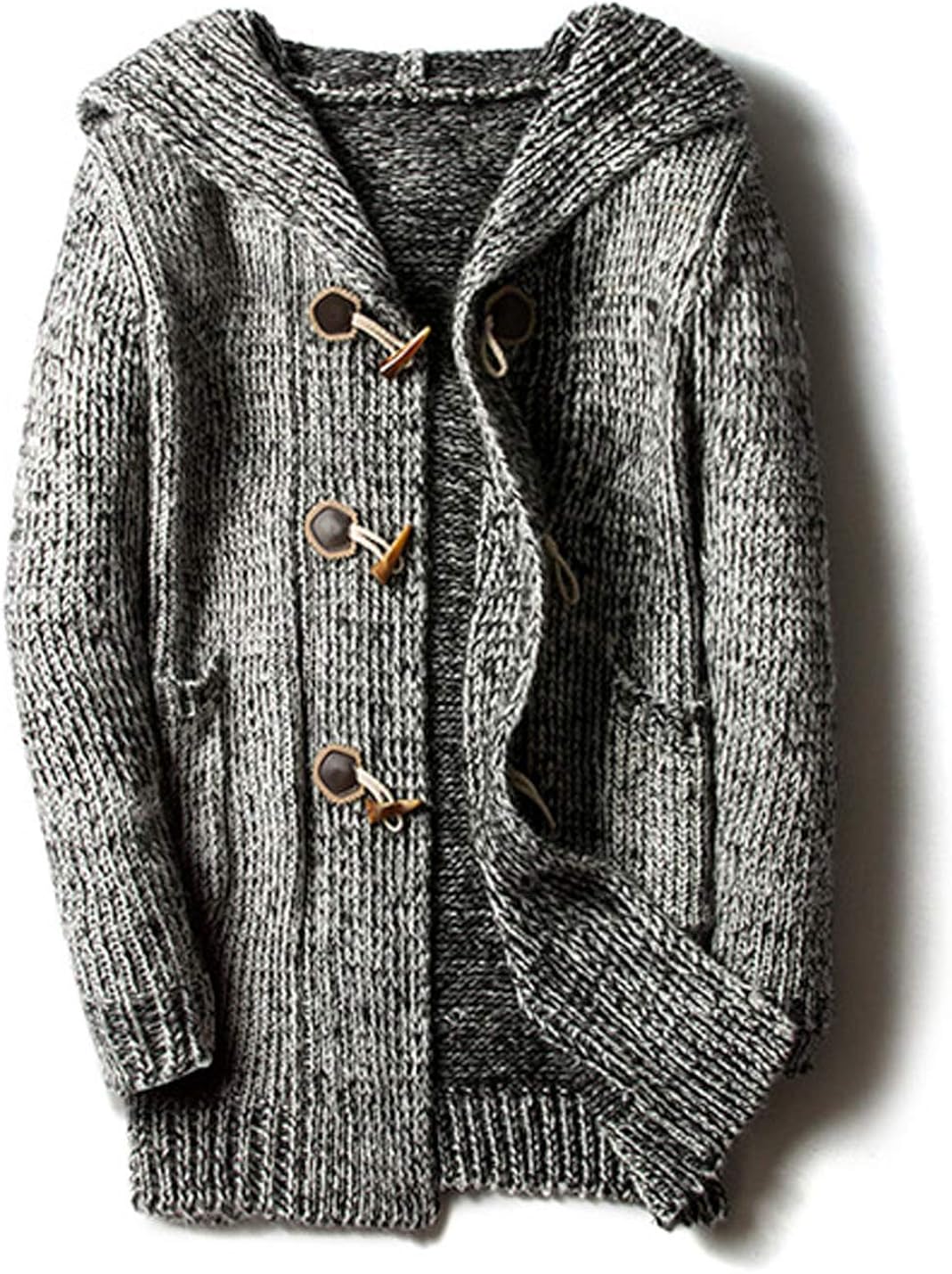 hooded button up cardigan