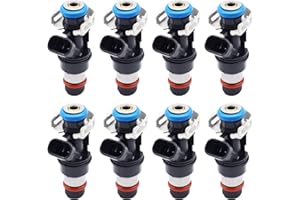 HiSport Fuel Injectors 8PCS Compatible with Chevrolet & GMC Trucks 1999-2000 4.8 & 5.3L V8 Engines 4 Holes Replace 17113582