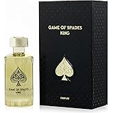 Jo Milano Game of Spades King Parfum Spray | 3.4 oz (100ml) | Vanilla, Amber, Sweet, Citrus, White Musk Scent | Long Lasting Fragrance for Men
