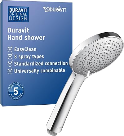 Duravit UV0650016010 Universal Shower Head Chrome EasyClean 3 Spray