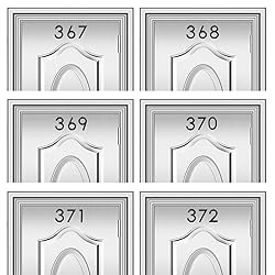 Self Adhesive Mailbox Numbers, Door Address Number